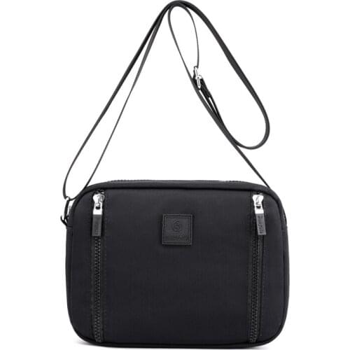 Versatile Small Crossbody Bag For Women 2021 Casual Design Waterproof Nylon Shoulder Bag Travel Black Purs And Handbag Sac Flap