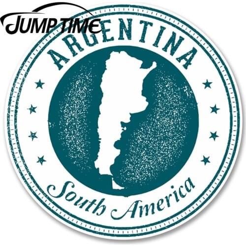 Jump Time for Argentina South America Vinyl Sticker Laptop Car Luggage Travel Decal Rear Windshield Waterproof Car Accessories