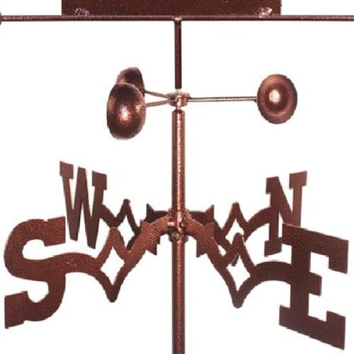 Vintage Weather Vane Stake Measuring Tools Garden Cupolas Silhouettes Decor