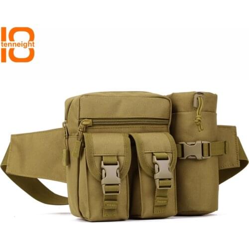 TENNEIGHT Military tactical Waist Bags Nylon Waterproof Sports Climbing Camping pockets Hunting Waist Bags riding kettle bag