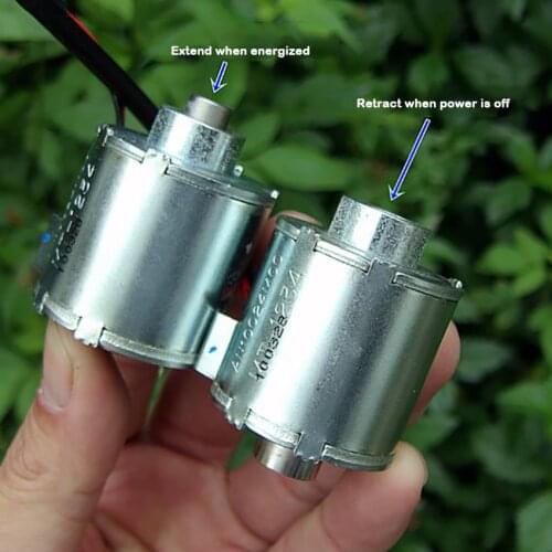 1PC Magnetic Materials Impact type push-pull cylindrical DC24V electromagnet DC24V 1A Electric magnet