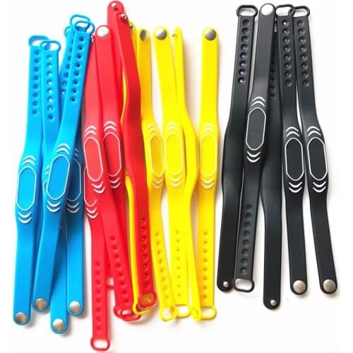 10Pcs 125KHz EM4100 TK4100 Wristband Bracelet ID Silicone Band Read Only RFID Adjustable Wristband Access Control Card