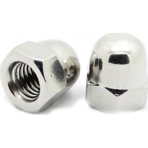 10Pcs 304 stainless steel cap nut decorative nut cap M3M4M5M6M8