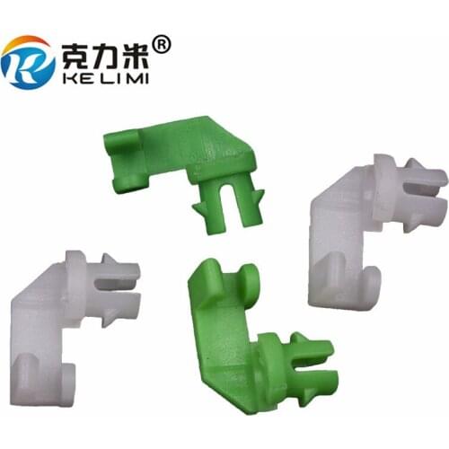 KELIMI Left and Right Side Door Lock Rod Clip Green White Nylon Auto Fasteners Retainers For Toyota etc 100 Pairs