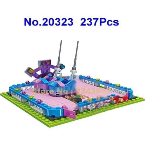 20323 237pcs Urban Amusement Park Playground Game Bumper Car Building Block 3 Toy