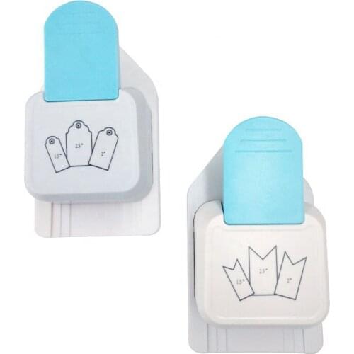 3 In 1 Tag Punch Corner Cutter Tab Paper Punch Bookmark Embossing Punching Machine DIY Crafts Projects Scrapbooking Accessories