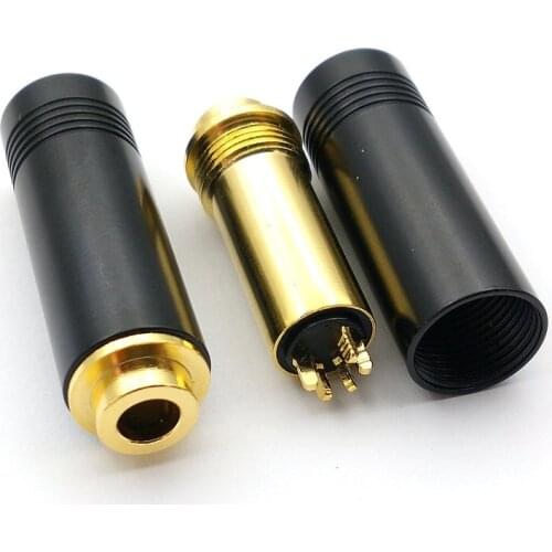 4pcs 4.4mm connector high quality 4.4mm 5 Poles Female Full Balanced Headphone Plug Connector