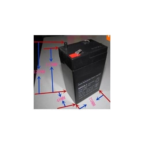 Free shipping 1pcs 6V 6.5Ah lead acid battery rechargeable battery electronics said the battery Childrens car battery