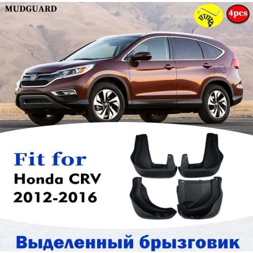 2012-2016 Mudflaps Front Rear 4pcs FOR Honda CRV MUDGUARD Fenders Mud Flap Guard Splash Mudguards Fender car accessories styline