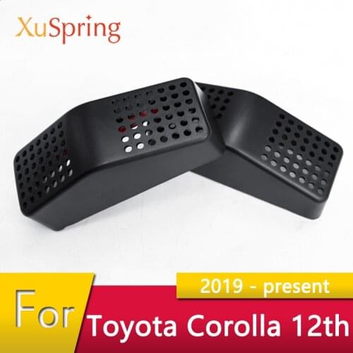 Car Rear Seat Under Air Vent Outlet Cover Case Protective Mask Car-accessories for Toyota Corolla 2018 2019 2020 2021 E210 12th