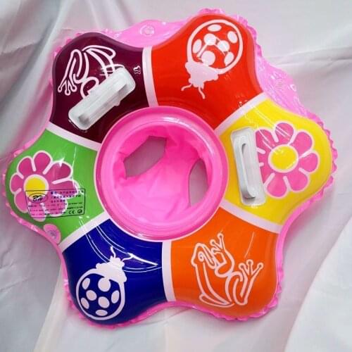 Baby Swimming Ring Floats With Safety Seat Double Swim Rings For Babies Float Swimming Ring Inflatable Pool Float