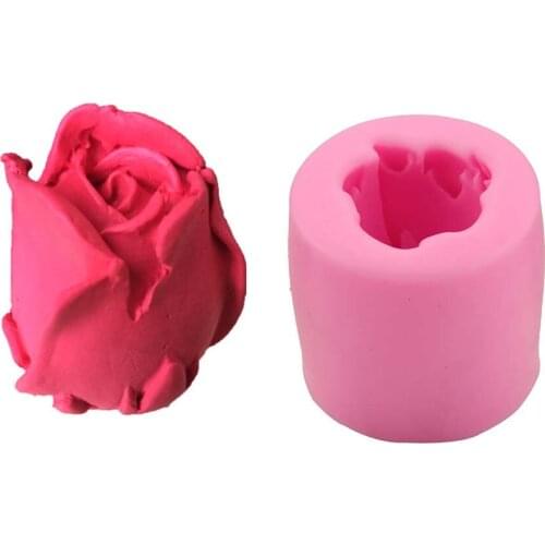 Soap Form Roses Series Cake Mold Decoration Mold Fondant Cake 3D Mold Food Grade Baking Tool Silicone Molds For Soap Heathly