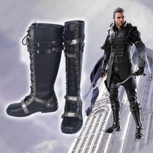 Kingsglaive Final Fantasy XV Nyx Ulric Cosplay Shoes FFXV FF15 Anime Boots