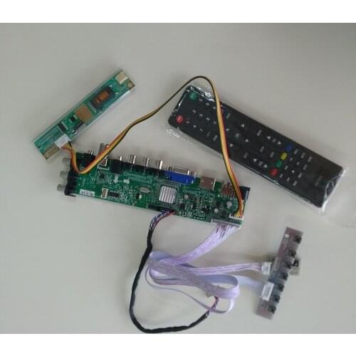 Kit for LP171WP4-TLR1 17.1" LCD Panel 1440X900 TV Controller board Digital USB AV DVB-C DVB-T HDMI VGA 1 CCFL 30pin screen