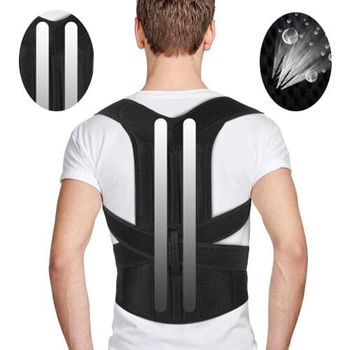 Adjustable Steel Bar Back Posture Corrector Therapy Shoulder Lumbar Brace Back Spine Support Belt Posture Correction Corset