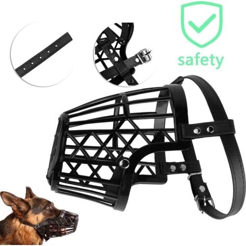 Lightweight Strong Dog Muzzle Basket Anti-Biting Anti-barking Mouth Cover Dog Adjustable Straps Mask Pet Training Supplies