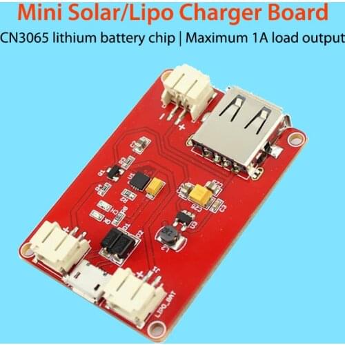 Elecrow Mini Solar Lipo Charger Board CN3065 Lithium Battery Charge Chip DIY Outdoor Application Kit Charging Board Module