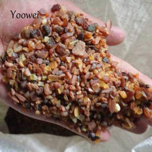 Yoowei 1000g Natural Amber Beads for Healing Original Chips Stone Rare Baltic Amber Small Beads Pillow Material for Good Sleep