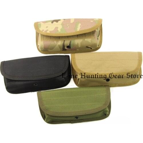 Hunting Shotgun Bullet Pouch Ammo Carrier Tactical Military Portable 12 Round Shells Storage Magazine Bag