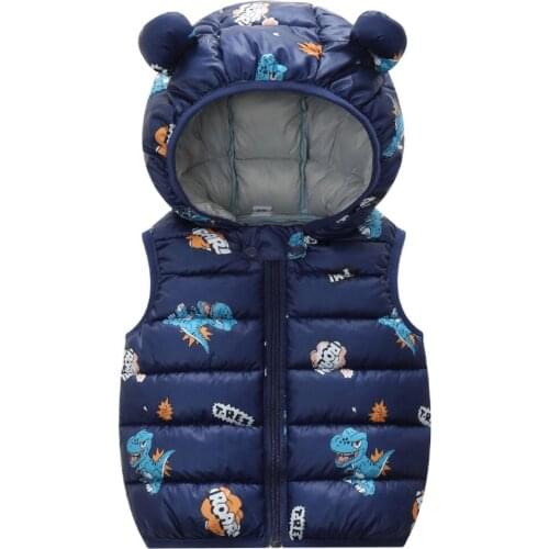 1-5Y Kids Vest Baby Girls Waistcoat Down Vests Warm Kids Boy Outerwear Coats Boys Winter Vest Children clothes