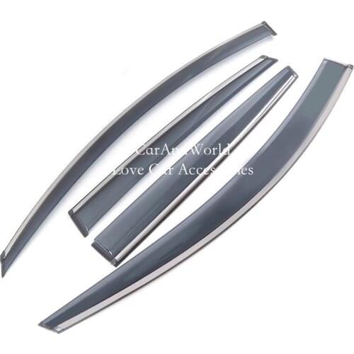 Plastic Sun Rain Guard Shield Delflector Window Sunny Visor Awnings 4Pcs Cover For Chevrolet Captiva 2010-2015 Car Accessories