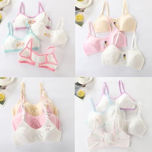 Gift Girl Bra Teen Crop Top Underwear Vest Racerback Puberty Sport Training Bras Letter Streetwear Tube Top New Year 7-14Y 10 9