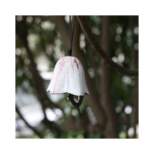 Japanese-Style Iwate Southern Cast Iron Wind Chime Five-Ringed Bell Flower Vintage And Wind Blessing Pendant