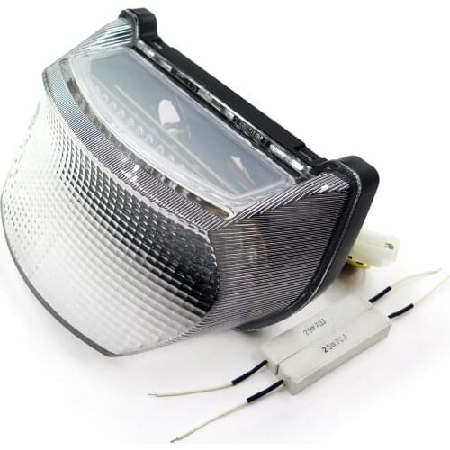 Aftermarket Motorcycle parts Motorcycle Clear Led Tail Light Brake Light with Integrated Turn Signals Indicators for Kawasaki