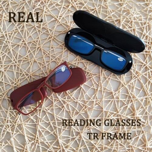 REAL Fashionable Ultralight TR Reading Eyeglasses Unisex High-definition Presbyopic Glasses +1.00~4.00