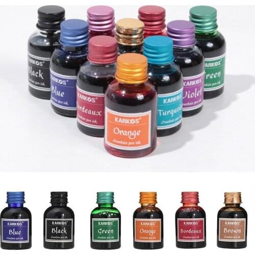 30ml Pure Colorful Fountain Pen Ink Refilling Inks Student Stationery Gift School Office Universal Supplies 2021 New Hot Sale