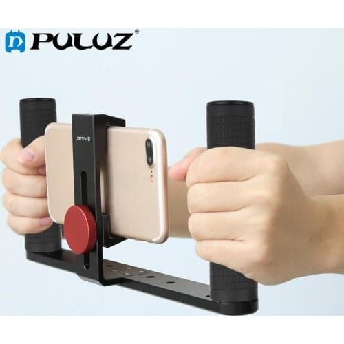 Handheld Rig Filmmaking Making Rig Stabilizer/Steadicam Bracket Holder Cradle Phone Clip for Smartphones