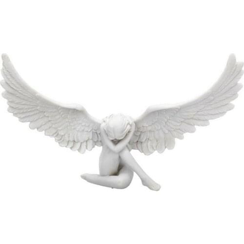 Sobbing Angel Garden Statue Home Decor Angel Resin Sculpture Art Goddess Figurine For Home Garden Ornament Outdoor Supplies