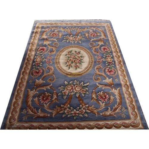 French Savonnerie Style Hand Knotted Wool Rug Art Carpet Folk Mandala Area Runner Roman Bells Runner S For Home Decoration