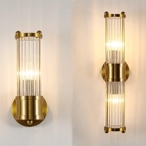 Nordic Modern Crystal Wall Light Nordic Minimalist TV Background Wall Lamp Living room Home Light Luxury LED Indoor Wall Lamps