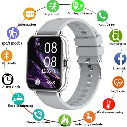 Q-8 Smart Watch Men Women Bluetooth Call Waterproof Music Control Fitness Tracker 1.69 Inch Screen Smartwatch For AndroidIOS