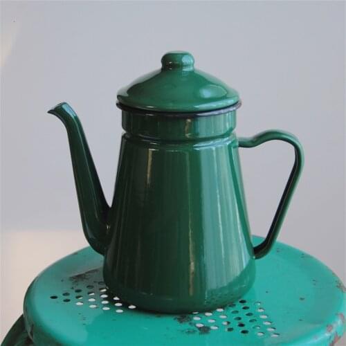 Japanese porcelain enamel coffee pot kettle wine pot tea water pot teapot 1.1L