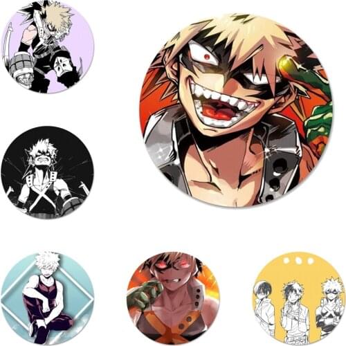 Anime Katsuki Bakugou Icons Pins Badge Decoration Brooches Metal Badges For Clothes Backpack Decoration