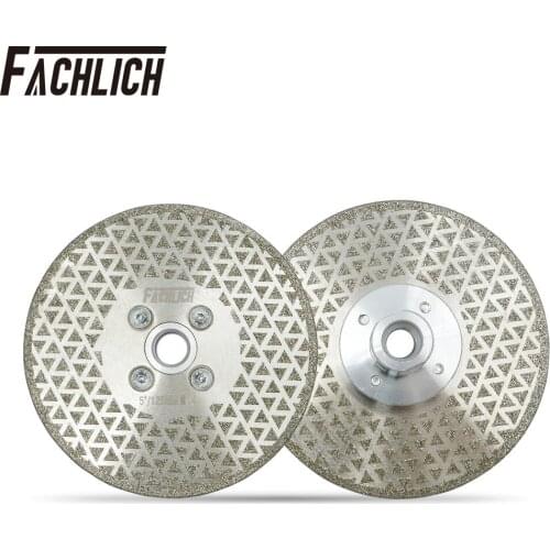 1pc both Side Coated Electroplated Diamond Cutting Disc Grinding Saw Blade Diamond Disc For Granite & Marble Dia 125mm/5"