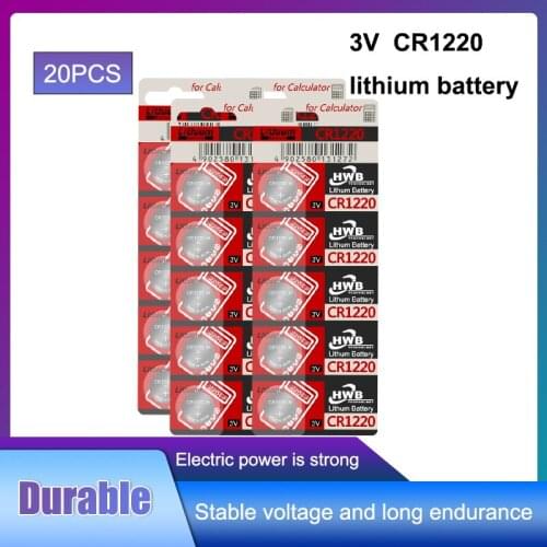 20pc cr1220 DL1220 BR1220 ECR1220 LM1220 KCR1220 KL1220 3v For maxell button cell coin batteries for watch For LED Lights Toys