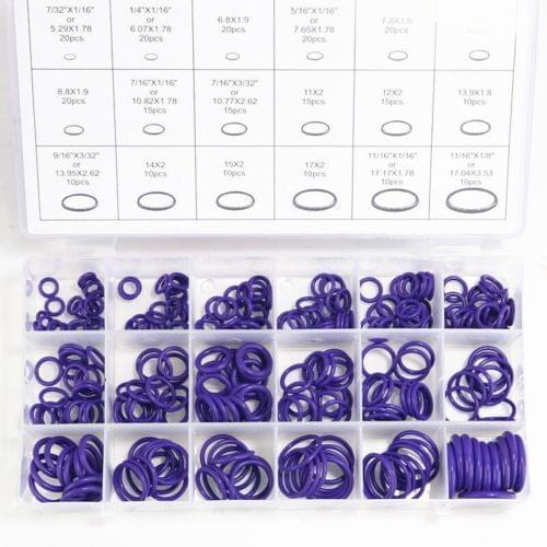 270pcs o-rings BNR rubber rings plastic o-ring car air-conditioning purple ring