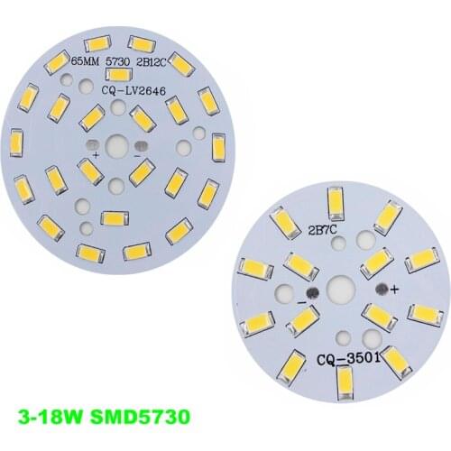 3W 5W 7W 9W 12W 15W 18W 24W 5730 SMD Light Board Led Lamp Panel For Ceiling Downlights Spot