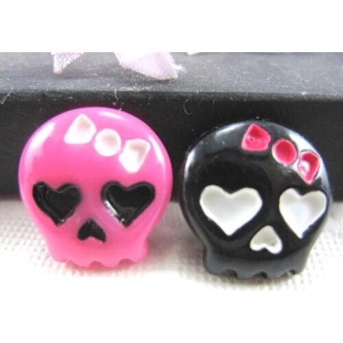 30pcs/lot kawaii flat back resin bow DIY resin cabochons accessories 14mm