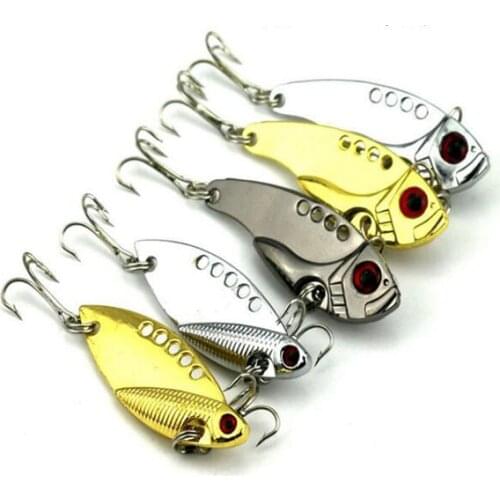 5Pcs Mixed Model Metal VIB Lures 5cm 10g Vibrations Spoon Lure Fishing bait Bass artificial bait cicada lure vib bait
