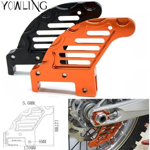 Motorcycle accessories cnc aluminum Rear brake disc guard potector for 250 SX-F 2005-2016 250 XC 2006-2014 250 XCF 2007-2017