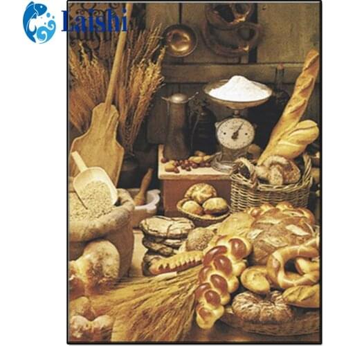 Diamond Painting Vintage restaurant decoration painting, food Full Square/Round Drill 5D Diamond Embroidery Sale Home Decor Gift