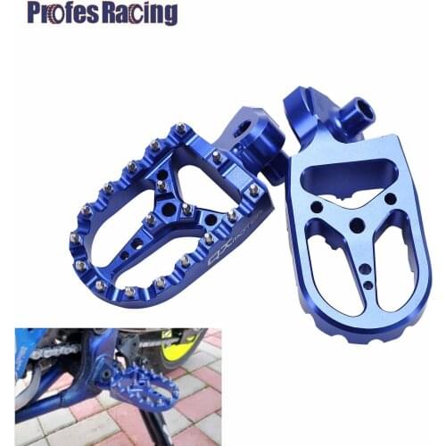 Motorcycle CNC Aluminum Foot Pegs Pedals Foot Rests Pegs Pedal For YAMAHA Yz 125 250 Yz125 Yz85 Yz450f Wr250 450f 99-17 Pit Bike