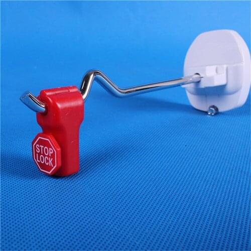 Free Shipping 51pcs Supermarket EAS Stoplock Display Anti-theft Stop Lock Magnetic Detacher Key Accessories Security Hook Lock