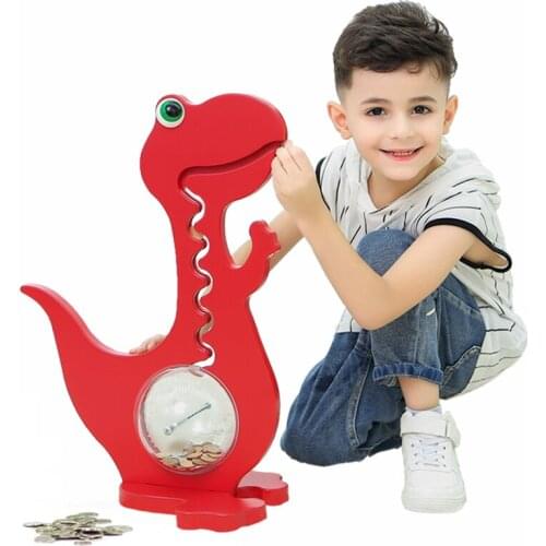 Large Coin Money Box Wood Transparent Kids Cute Luxury Hidden Safe Atm Ornament Piggy Bank Cartoon Tirelire Home Decoration 50