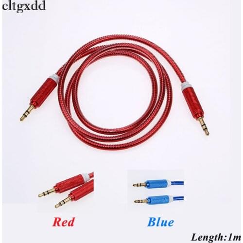 Cltgxdd AUX Cable 3.5mm Metal Shell Jack Cable Male to Male Car Aux Auxiliary Cord for Phone MP3 Tablet PC Stereo Audio Cable