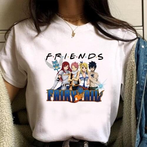 Fairy Tail Japanese Famous Anime T Shirt Friends Print Gift Tees Funny Manga Graphic Tops Summer Causal Comfortable Streetwear